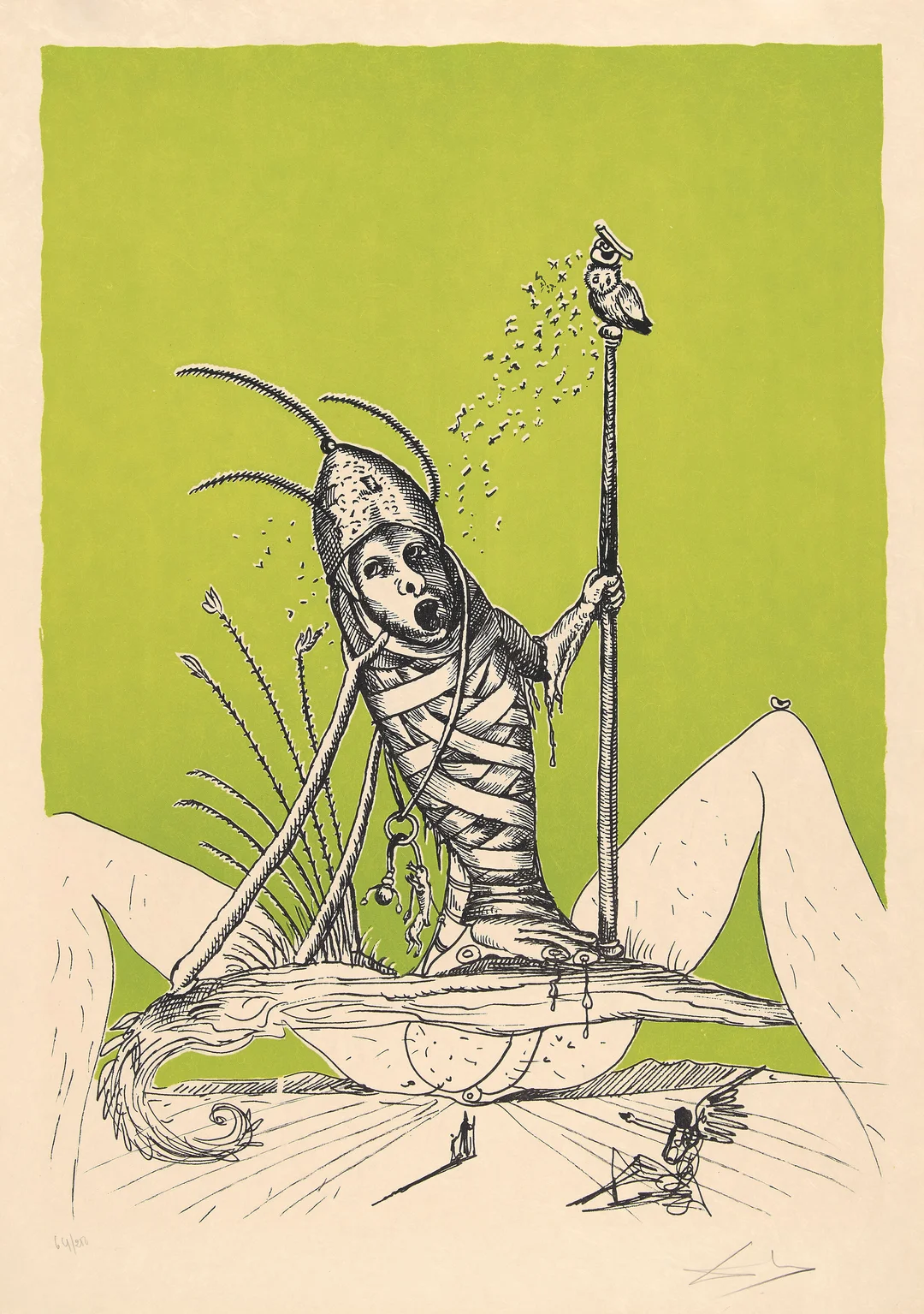 Dali, Salvador — Fra serien "Les Songes drolatiques de Pantagruel" 1973 — Kunst/Grafikk — Blomqvist