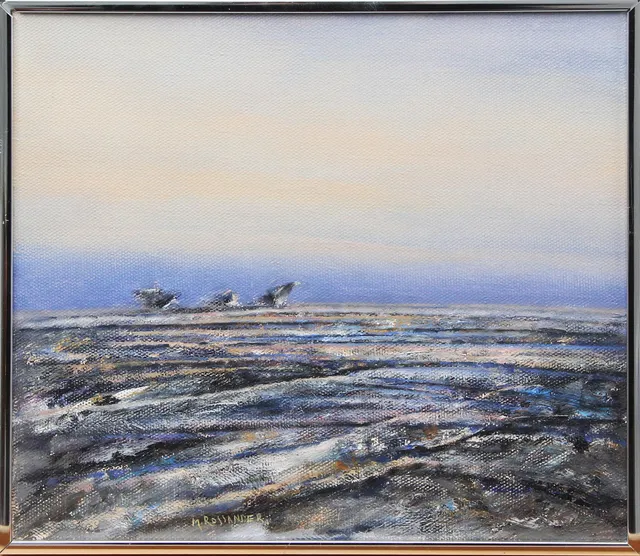 MÅNS ROSSANDER. OLJA, på duk, signerad.