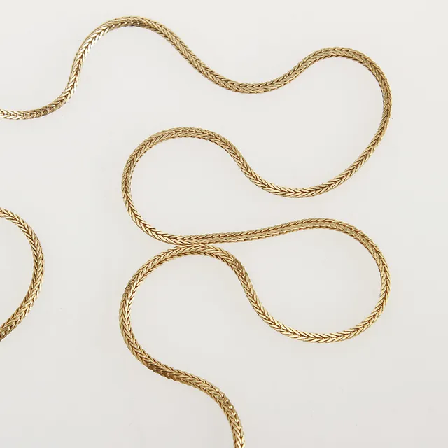 HALSKEDJA, 18K guld. Vikt 19 gram.