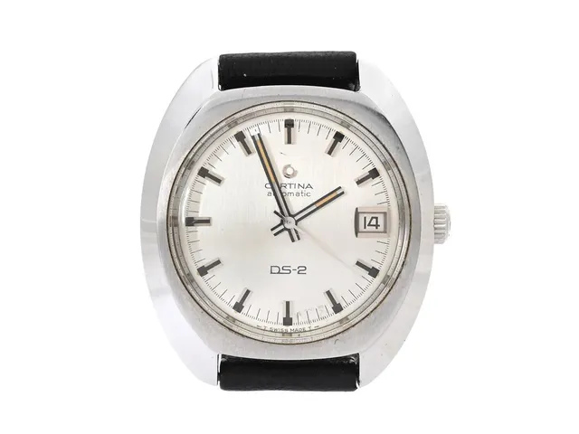 CERTINA, DS-2 (-T Swiss Made T-), Cal 25-651, Serie nr. 6983406, Boett nr. 5801.300, herrur, 38 mm, stål, automatisk, plexiglas, datum, läderband, ca 1968, box, ytterkartong.