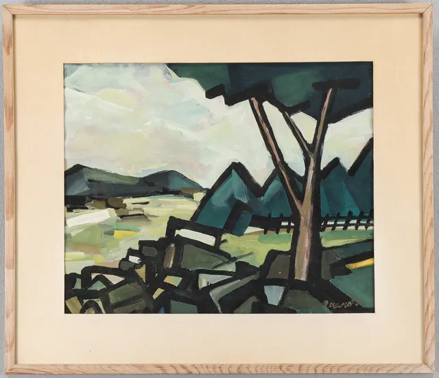 HERMAN REIJERS. Goauche, signerad.