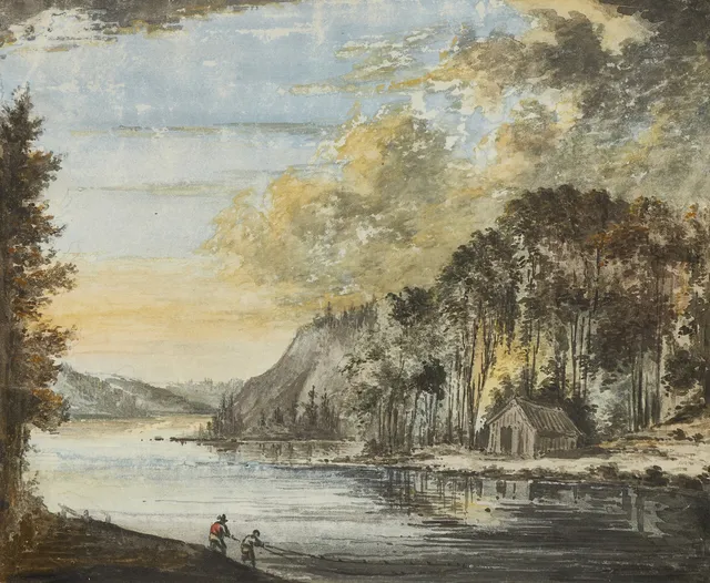 PEHR HILLESTRÖM (Sverige, 1733-1816), hans art, påskrift atergo, akvarell.