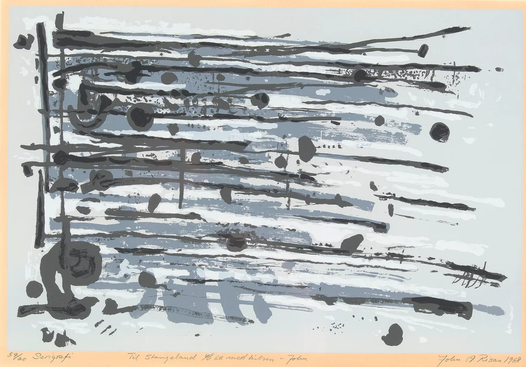 Risan, John Anton — Komposisjon, 1968 — Kunst/Grafikk — Blomqvist