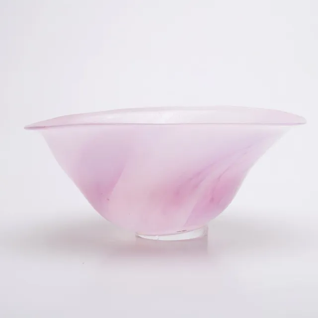 BENGT HEINTZE. Skål, glas, Kosta, signerad.