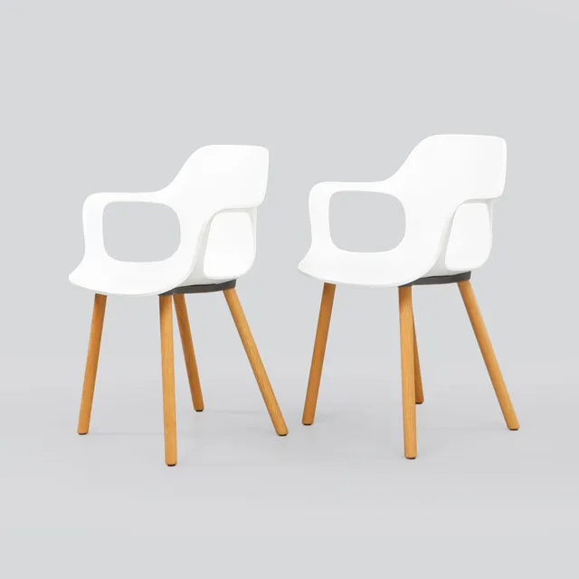 JASPER MORRISON. Karmstolar, ett par, "Hal Armchair", Vitra.