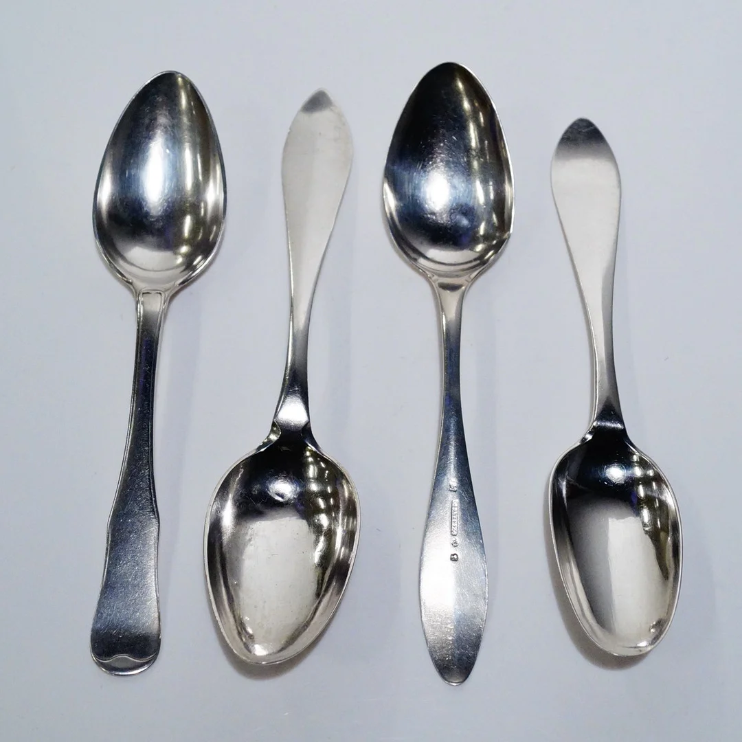 SKEDAR i silver, 4st, 1788-1824. — Silver — Lysekils Auktionsbyrå