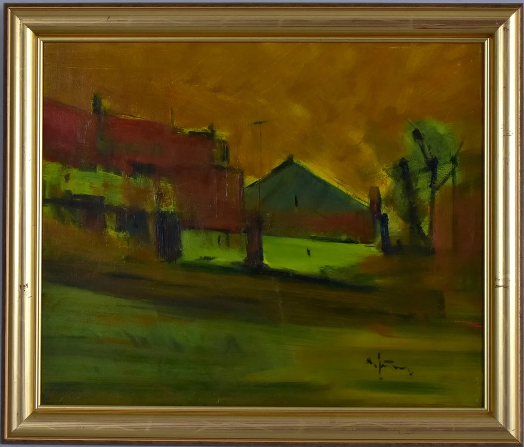 BROR ERIK BERGQVIST. Olja på duk. — Paintings — Halmstads Auktionskammare