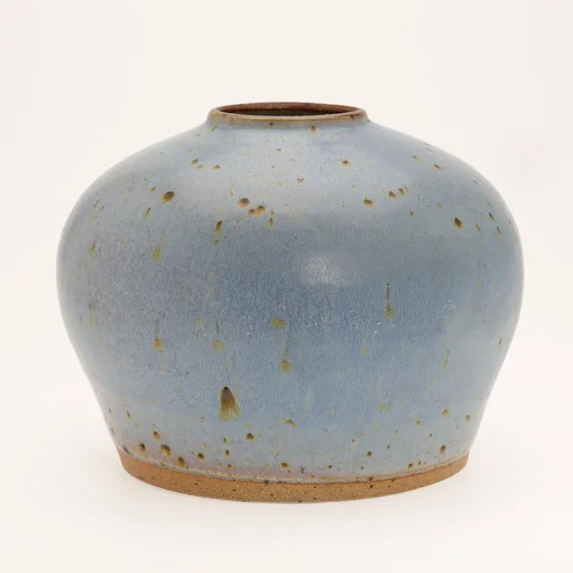 HELLE ALLPASS (1932-2000). Stor vase, unik, eget værksted, stentøj, Danmark.