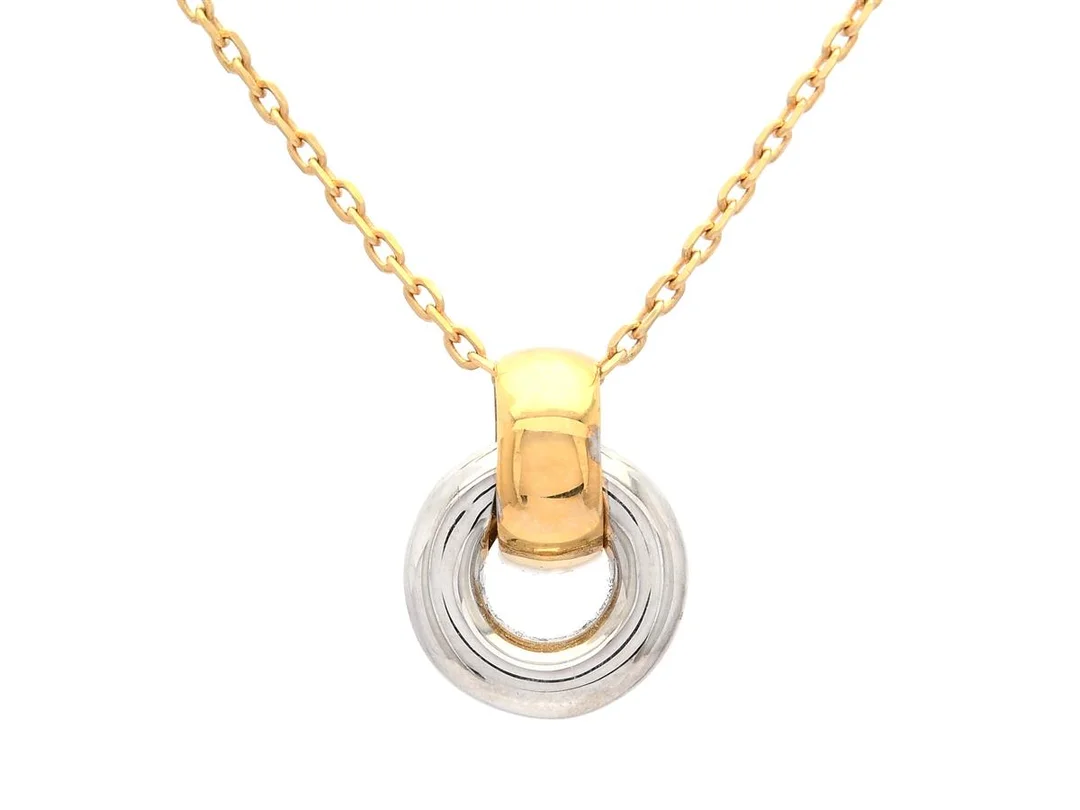 HÄNGE/KEDJA, 18K guld/vitguld, 12 mm, vikt 4,5 g längd 42 cm — Smycken/Hänge med kedja — Kaplans