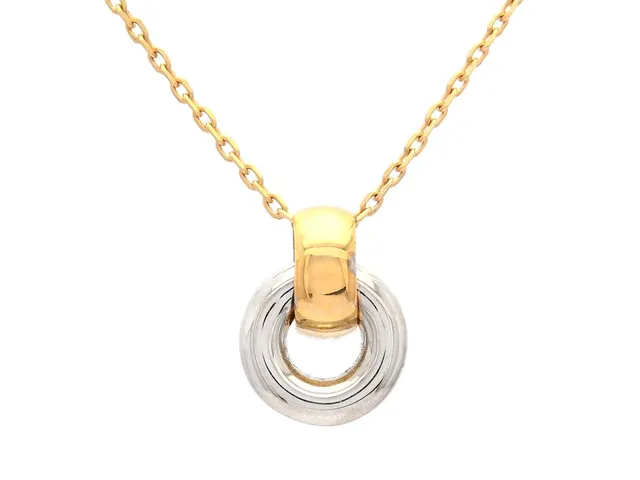 HÄNGE/KEDJA, 18K guld/vitguld, 12 mm, vikt 4,5 g längd 42 cm