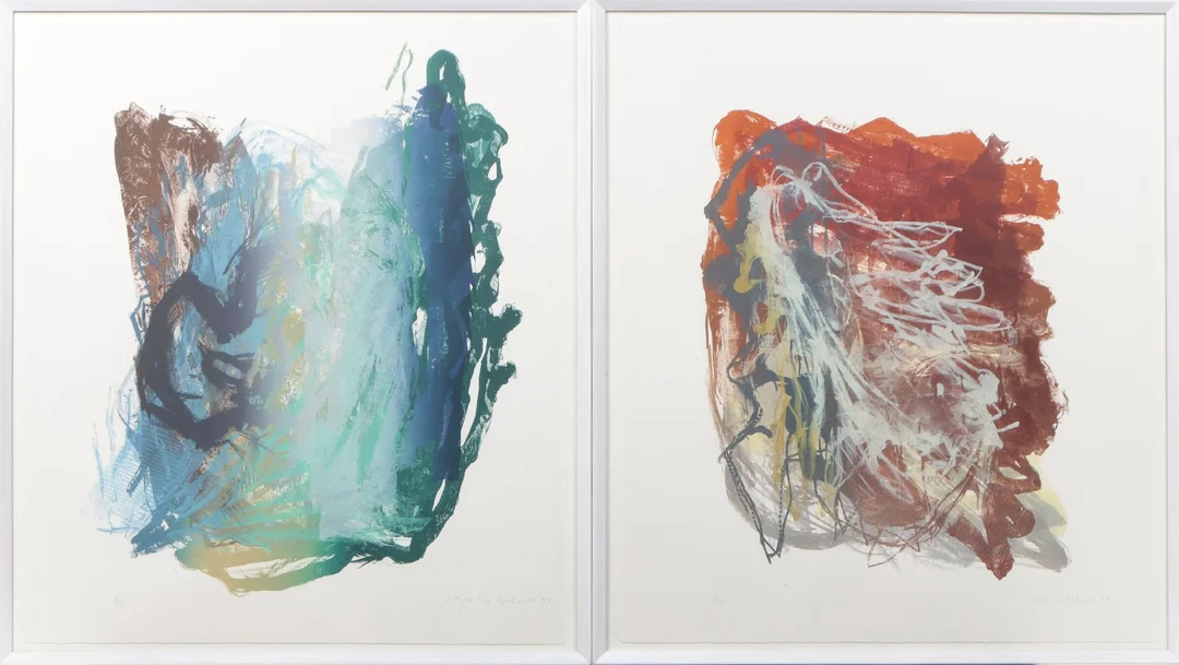 Maja Lisa Engelhardt. A pair of compositions (2) — Paintings and sculptures/Prints and photography — Lauritz