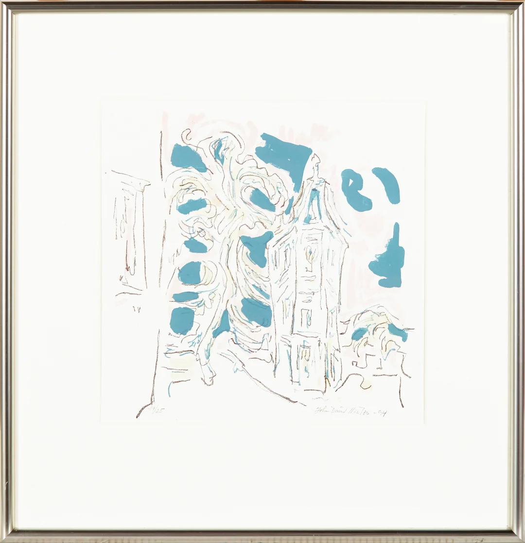 Nielsen, John David — Bylandskap, 1994 — Kunst/Grafikk — Blomqvist