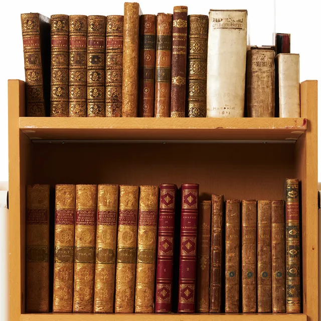 ÄLDRE BÖCKER, bl.a. La Fontaine, 1792, Arndt, Grundtvig m.fl. 28 volymer.