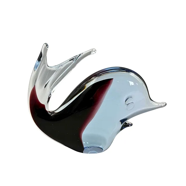 DELPHIN FIGUR AUS KRISTALLGLAS VON DER MARKE CAV.
