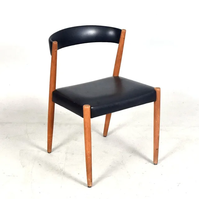 STOL, teak och konstläder, Danmark, 1960-tal.