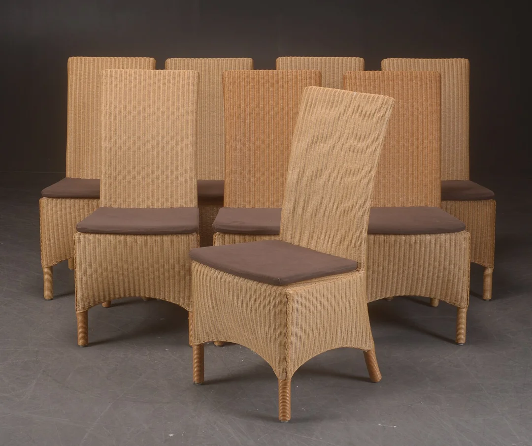 Lloyd Loom by Sika-Design. Otte fletstole (8) — Furniture/Chairs — Lauritz