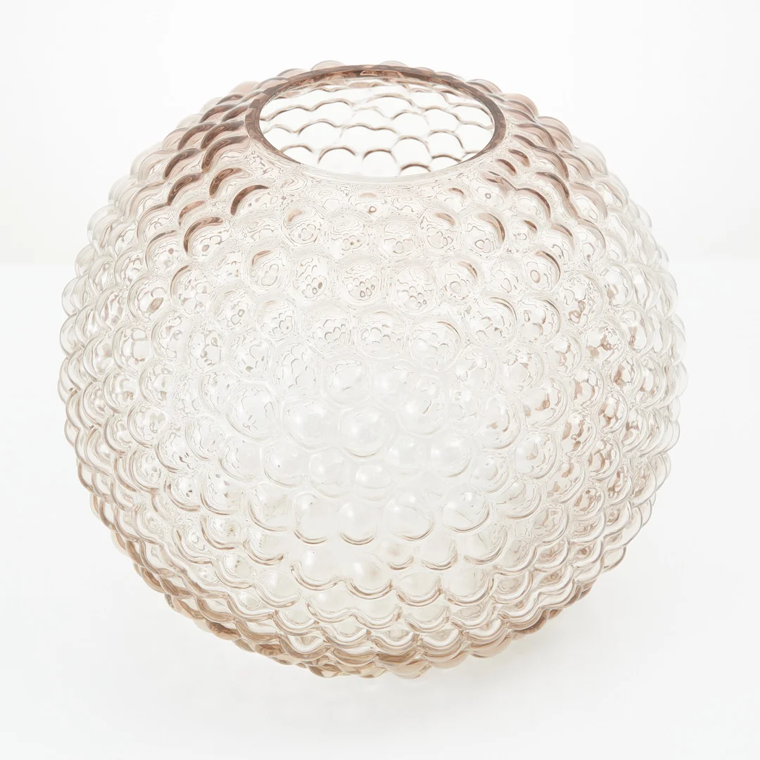 CARINA SETH ANDERSSON. "Dagg", vas, för Firma Svenskt Tenn, rökfärgat glas, formgivningsår 2009, märkt Svenskt Tenn. — Utility glass — Stockholms Auktionsverk Magasin 5