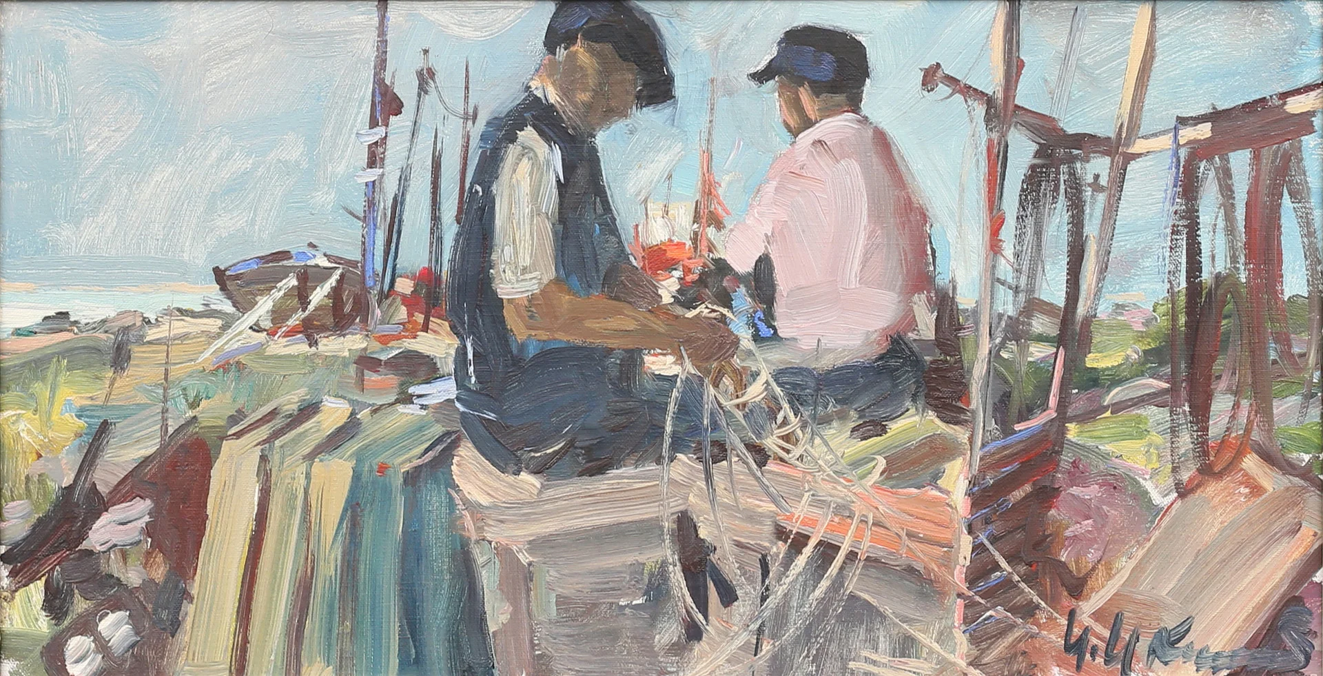 UNO HUBERT KARLSSON. Näten bödas, olja på duk, signerad. — Paintings — Garpenhus Auktioner