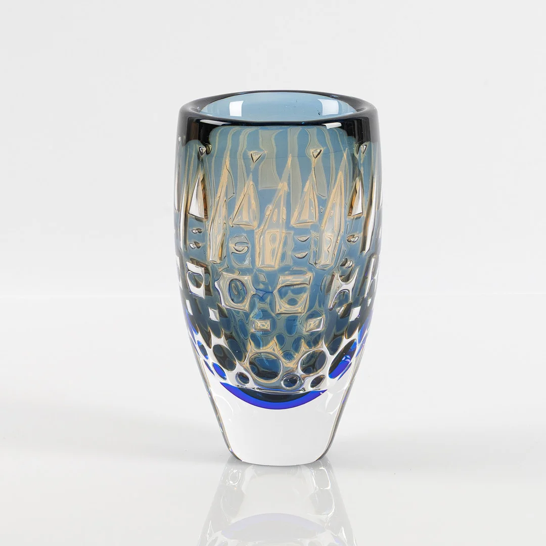 INGEBORG LUNDIN. VAS, Ariel nr 307A, Orrefors. — Art glass — Stockholms Auktionsverk Helsingborg