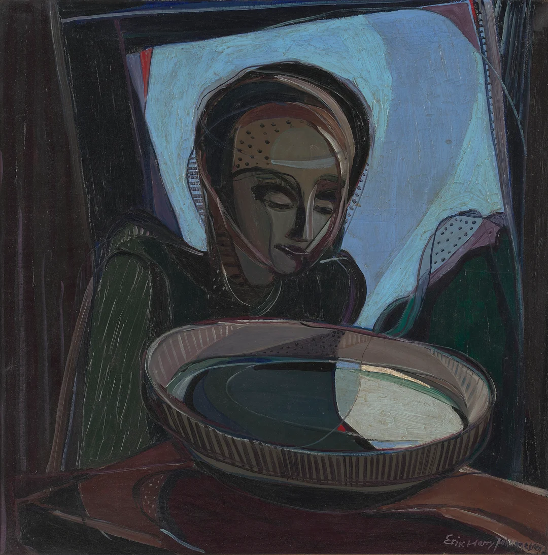 Johannessen, Erik Harry — "Kontemplasjon" 1951 — Kunst/Maleri — Blomqvist