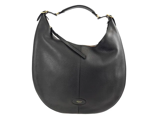VÄSKA, MULBERRY, Hobo Bag, grått läder, guldfärgade beslag, 37x36x4 cm, dustbag.
