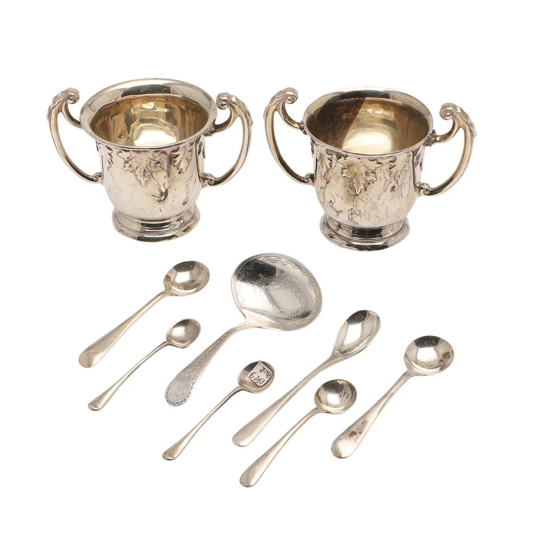 A GEORGE III SILVER CADDY SPOON. — Silver — Lawrences Auctioneers