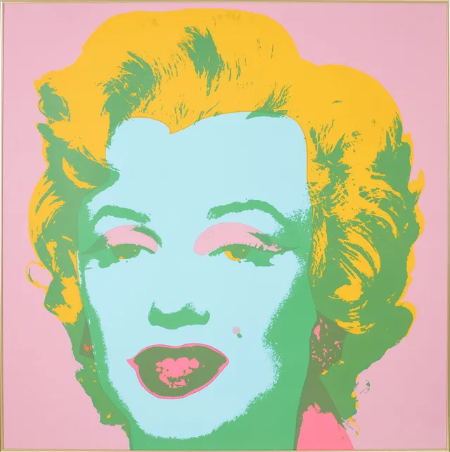 ANDY WARHOL. EFTER. färgserigrafi, "Marilyn", utgiven av Sunday B Morning, stämpelmärkt á tergo.