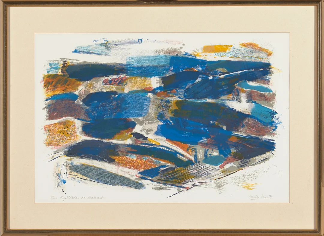 Nesjar, Carl — "Kystbilde" 1981 — Kunst/Grafikk — Blomqvist