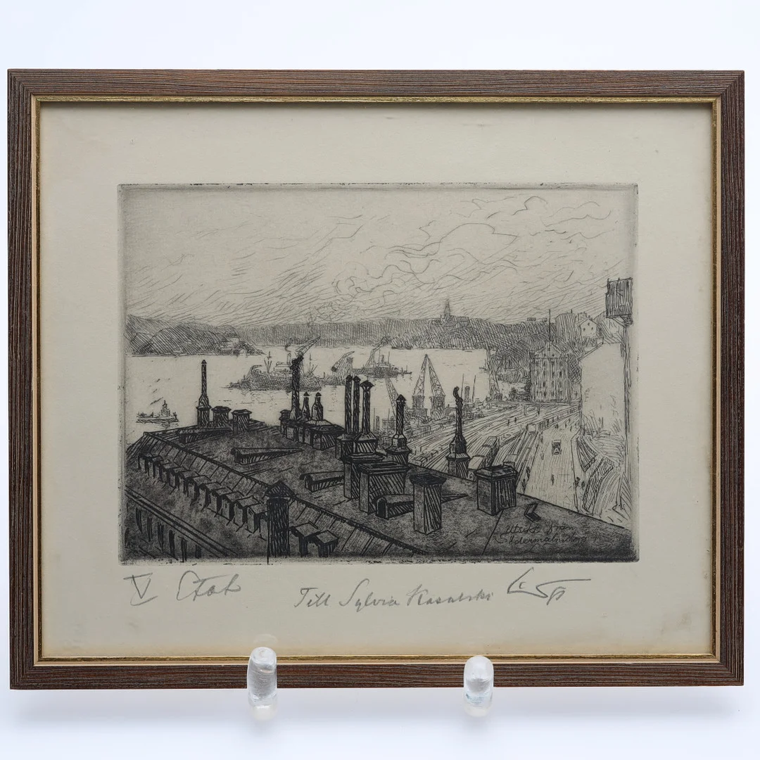 LOUIS SPARRE. LITOGRAFI signerad. — Engravings & Prints — Höörs Auktionshall