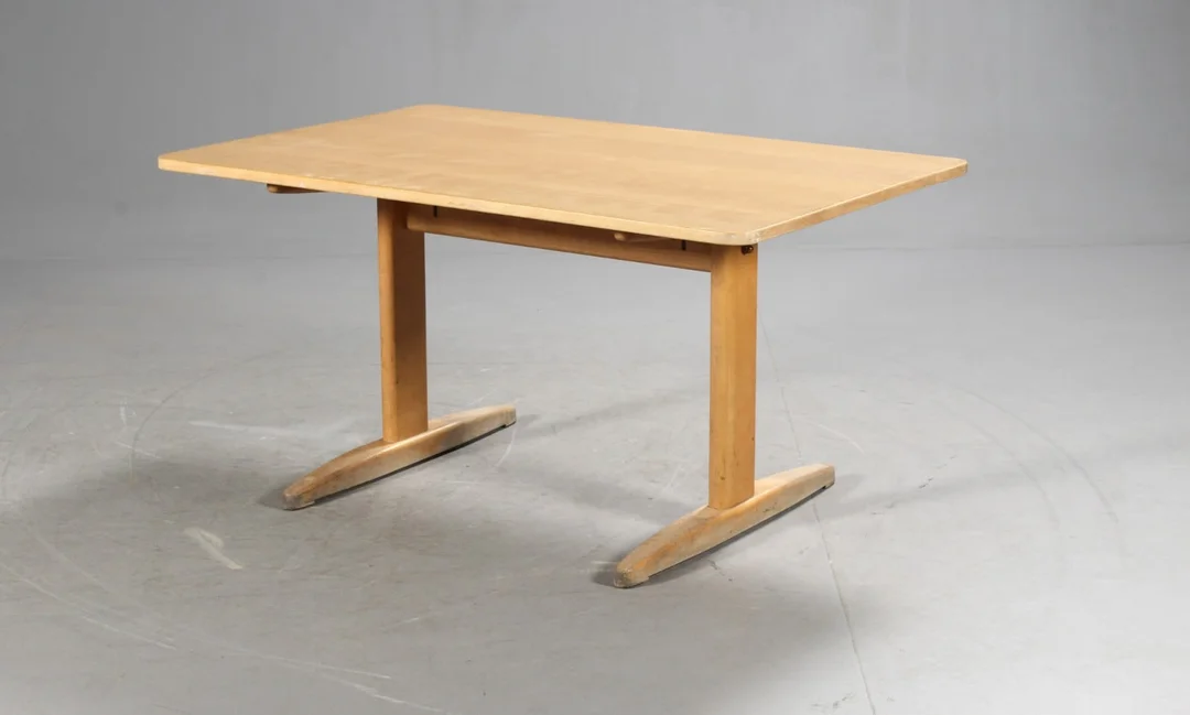 Børge Mogensen for C. M. Madsen. Spisebord / shakerbord, massivt bøgetræ — Furniture/Dining tables, dining room furniture — Lauritz