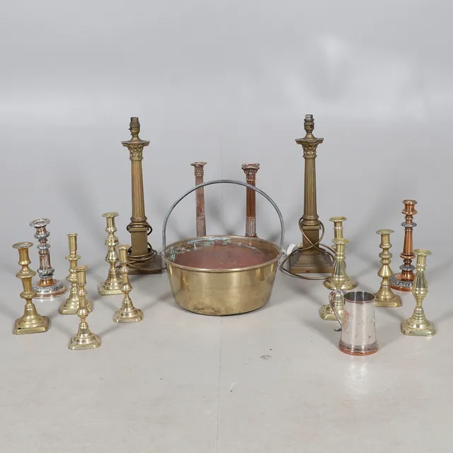 ASSORTED BRASS AND COPPER.