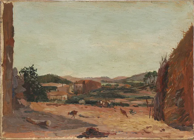 SPANISH SCHOOL, SECOND THIRD OF THE 20TH CENTURY. Rural view.