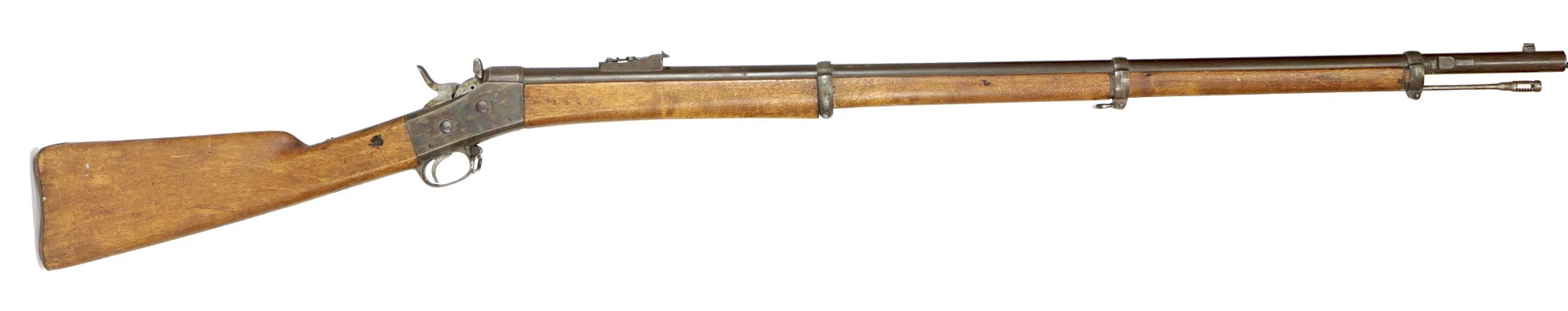 GEVÄR, fabrikat Husqvarna, modell 1867, kaliber 12,7x44R, tillv.nr 1591, se-nr SE0243655. — Military weapons — Walter Borg