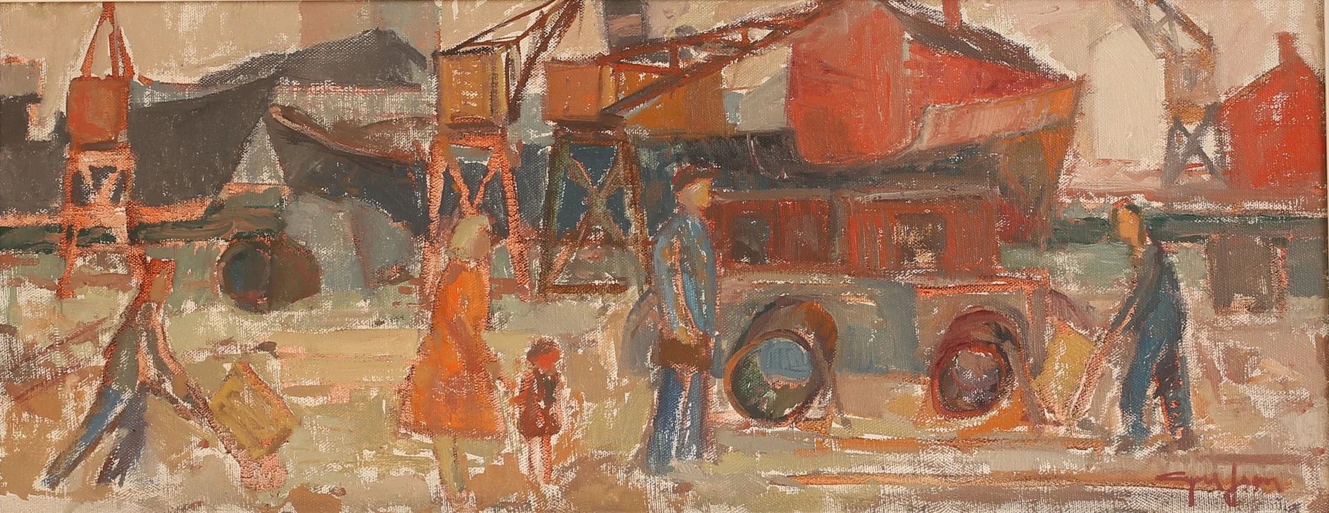 AGNE JOHANSSON. Olja på duk, signerad. — Paintings — RA Auktionsverket Norrköping