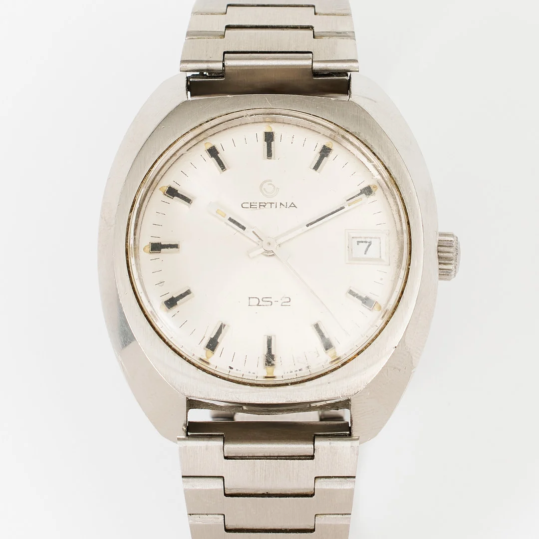 CERTINA, armbandsur, DS-2, stål, 1960/70-tal. — Wristwatches — Stockholms Auktionsverk Magasin 5