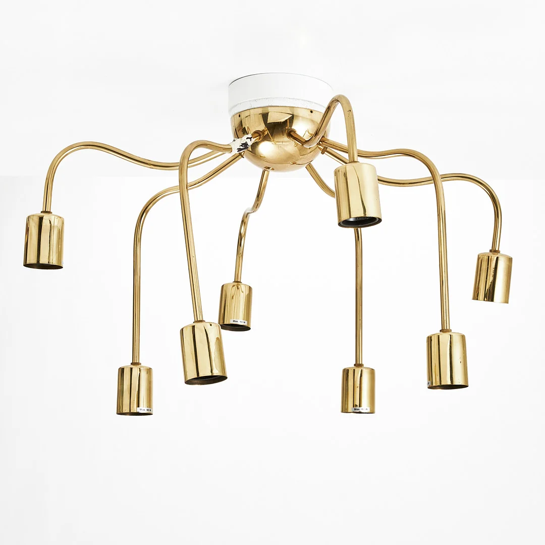 JOSEF FRANK. taklampa, 8 ljuspunkter, modell 2358, Firma Svenskt Tenn. — Ceiling lights — Stockholms Auktionsverk Magasin 5