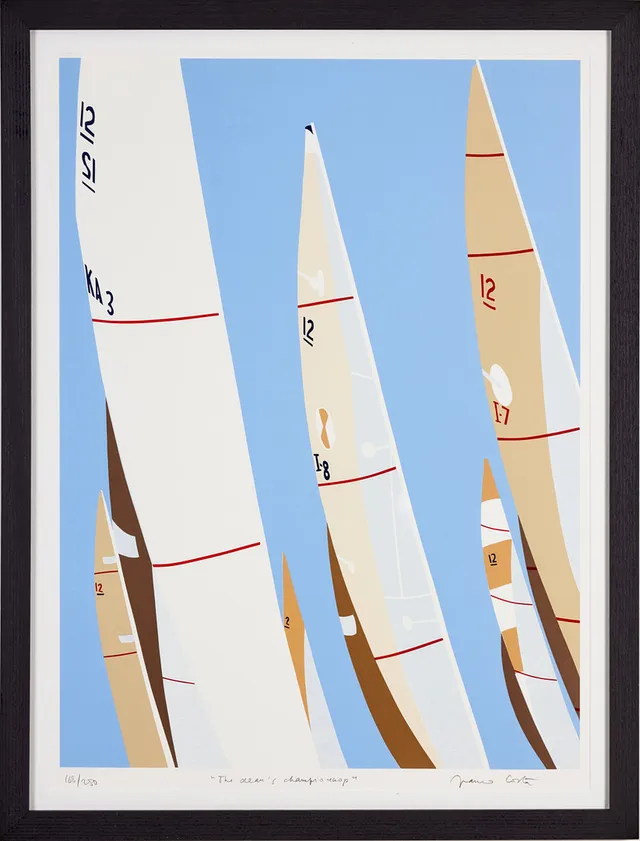 FRANCO COSTA (1934-2015). The Ocean´s champion crop, färgserigrafi, 82,5 61 cm.