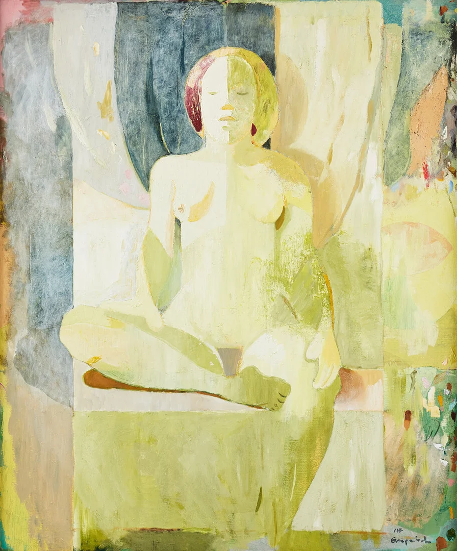 ULF GRIPENHOLM. "Gul modell". — Paintings — Stockholms Auktionsverk Fine Art