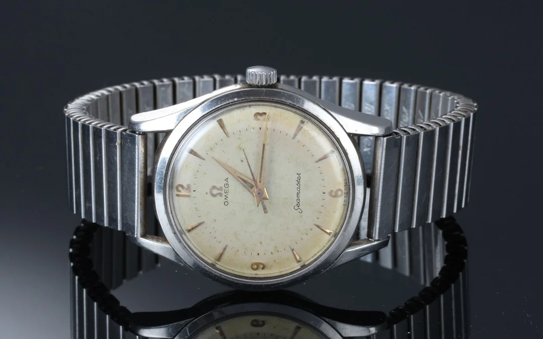 Vintage Omega Seamaster herrearmbåndsur af stål — Watches and clocks/Men’s watches — Lauritz