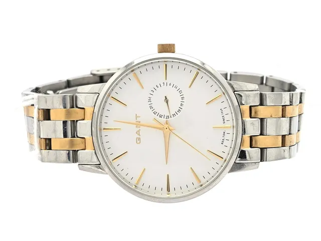 Gant, herrur, 38mm, stål, quartz, refnr. G106004, mineralglas, datum, stållänk