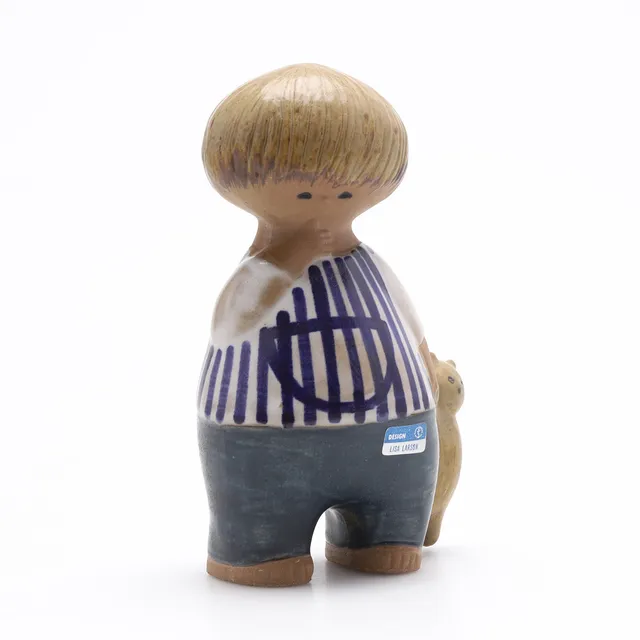 LISA LARSON. Figurin, "Malin", ur serien "Larsons ungar", Gustavsberg.
