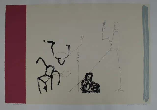 Unbekannter Künstler, Lithographie, Ohne Titel, limitiert, 12/20.