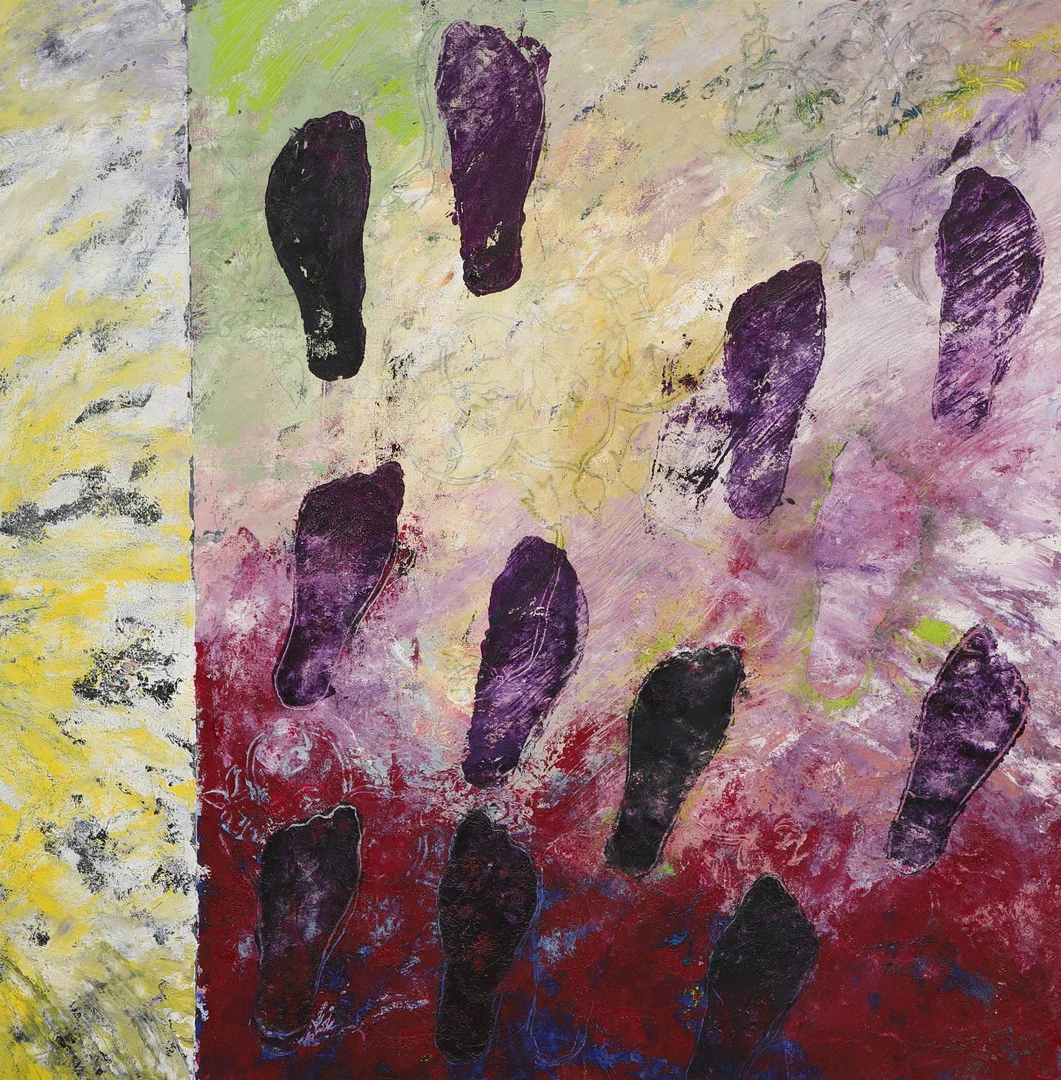 CHRISTEL KHAN. Olja på duk, komposition, signerad och daterad. — Paintings — Ekenbergs Auktioner