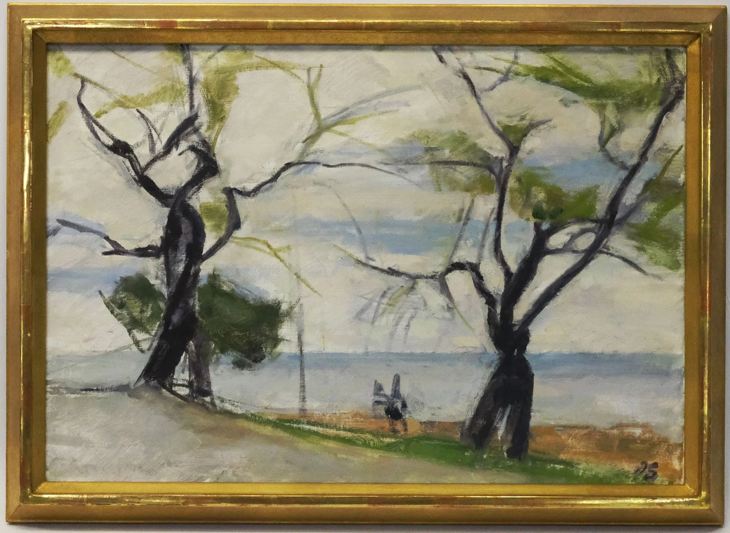 HUGO ZUHR. KUSTMOTIV MED TRÄD. — Paintings — Björnssons Auktionskammare