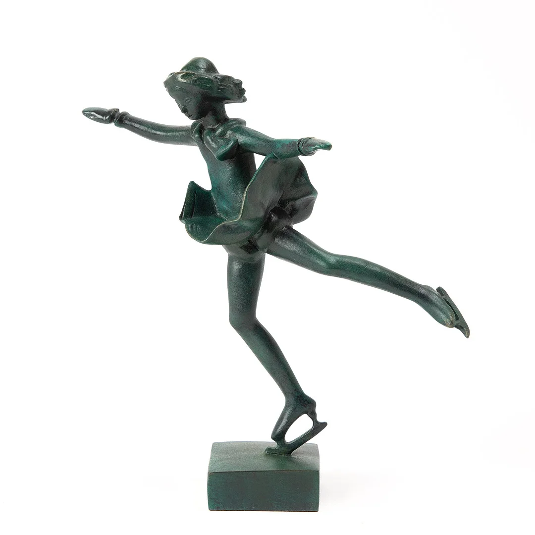 CARL MILLES. EFTER. "Skridskoprinsessan", konstmassa, Millesgården. — Sculptures & Bronzes — Stockholms Auktionsverk Göteborg