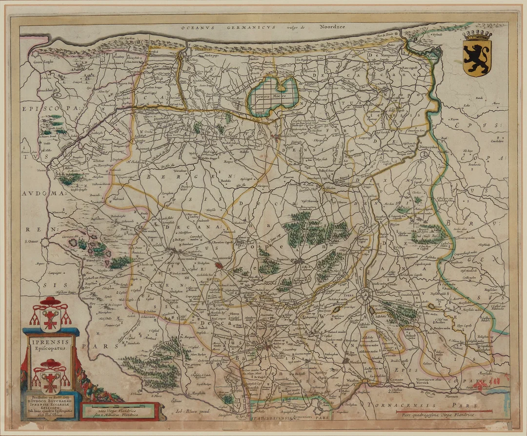 Blaeu, Joan — "Imprensis Epilcopatus" — Gjenstand/Kart, prospekter, brev, eldre foto — Blomqvist