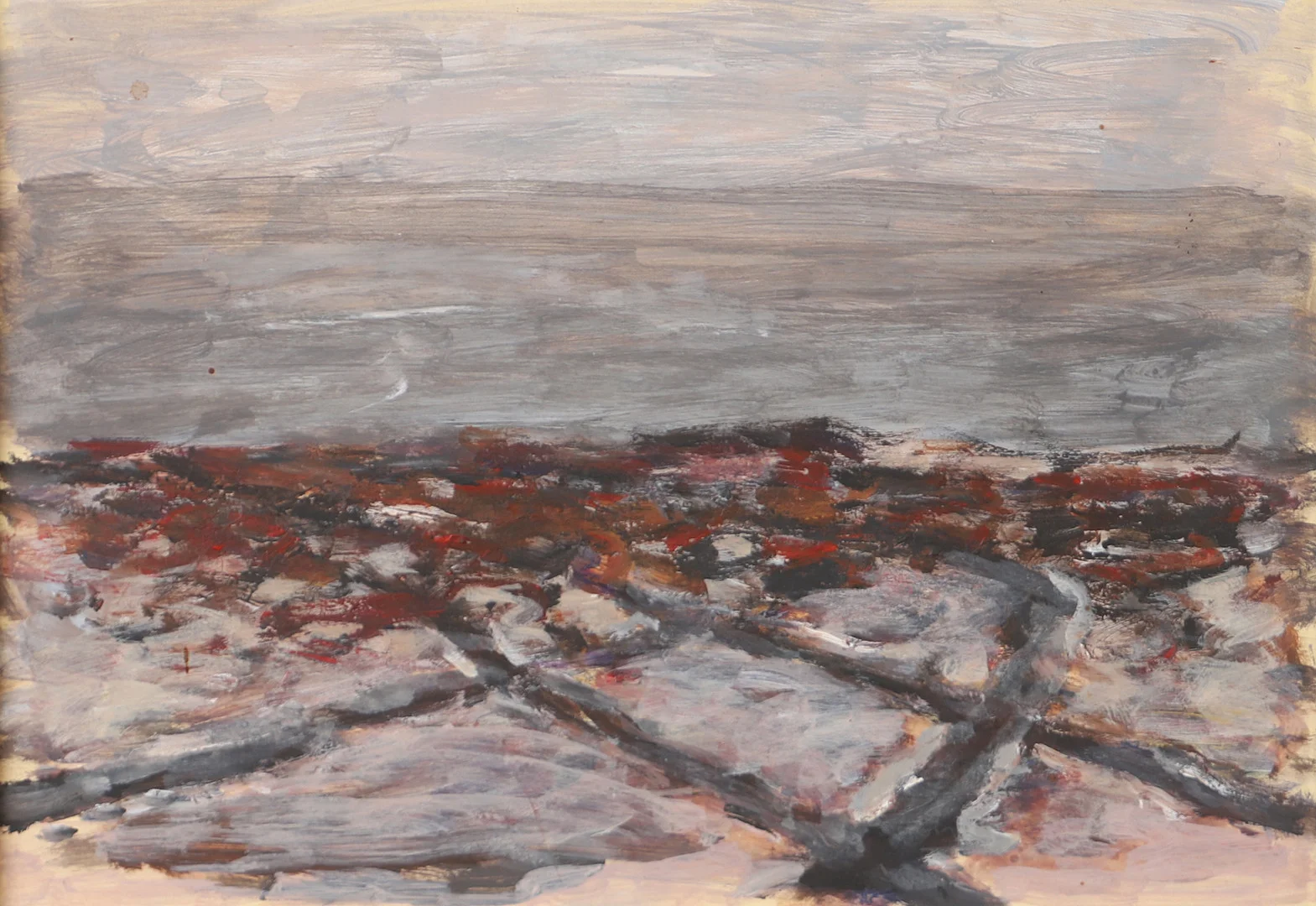 LARS HALLBERG. TILLSKRIVEN. Landskap, olja på pannå, osignerad. — Paintings — Helsingborgs Auktionskammare