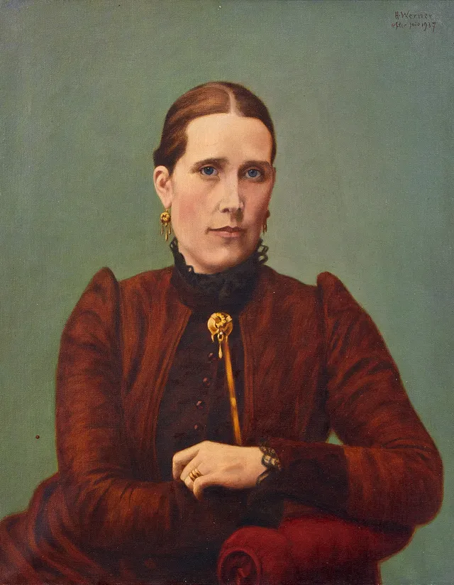 HILDING WERNER. Porträtt av Kristina Margareta Hamberg, fotografi medföljer.
