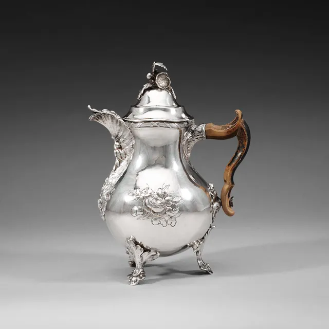 Pehr Zethelius, Stockholm 1771. Kaffekanna, rokoko.