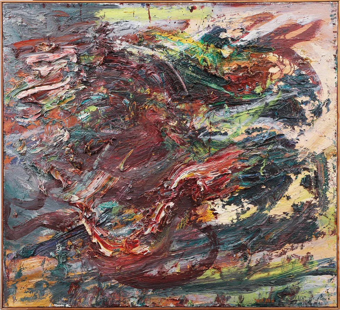WILLARD LINDH. Komposition, olja på duk, signerad. — Paintings — Göteborgs Auktionsverk